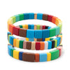 Colorful Acrylic Bead Bangle Set in Multiple Designs - Image 18