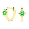silver ear needle crystal zircon hoop earrings for women metal round ear buckles Wedding Jewelry gifts - Image 24