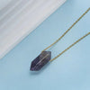 Natural Crystal Stone Rose Quartz amethyst citrine agate bullet Pendant Necklace Stainless Steel gold Chain Gemstone Jewelry - Image 9