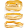 Wide Metal Spring Cuff Bangle with Geometric Coil Design - Image 6