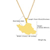 Islamic Republic of Iran Map Pendant Necklace Stainless Steel Gold/Silver Color Men Women Country Map Jewelry Gift - Image 6