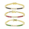 Colorful Cubic Zirconia Tennis Bracelet in Multiple Stone Colors - Image 11