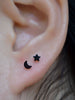 16G Piercing Titanium Steel Internal Thread Labret Flat Star Heart Tragus Helix Cartilage Earring Men Nose Stud body jewelry - Image 2