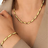 2/3mm Wide 50/55/60cm Length Stainless Steel Bamboo Chain Necklace Gold Color Men Women Hanging Jewelry - Image 3