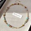 Handmade Woven Stone Beadeds Chain Pearl Pendant Necklace Accessories For Women's Necks Jewelry - Image 7