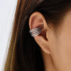1 Piece Zirconia Star Layered Clip Earrings For Women Geometric Fake No Pierced Cartilage Ear Cuff Jewelry - Image 4