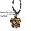 12pcs/Lot Mixed Imitation Bone Carved Sea Turtles Necklaces Hawaiian Tribal Vintage Turtle Charms Surfer Jewelry - Image 3
