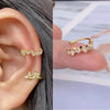 Silver Color Simple Punk Metal Zircon Ear Cuff Clip on Earrings for Women No Pierced Crystal Star Earcuff Ear Wrap Clips Jewelry - Image 11