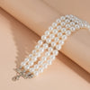 Wide Imitation Pearl Beaded Cuff Bracelet in Multiple Styles - Image 6