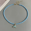 Whale-Tail Pendant Necklace with Colorful Seed Beads - Image 4