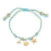 Colorful Cord Bracelet with Fish and Flower Charms - Image 2