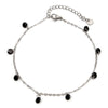 1 Piece 304 Stainless Steel Link Cable Chain Anklet Multicolor Rhinestone For Women Party Bracelets Gift 22cm(8.7") long - Image 9