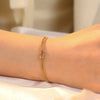 Stainless Steel Double Snake Chain Love Knot Bracelet with Adjustable Length - Image 18