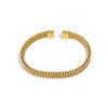 Woven Bracelet for Women, Adjustable Open-End Bangle, Gold Plated Stainless Steel, Delicate Jewelry Gift Idea - Image 15