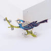 Magpie Brooch Cute Bird Flower Enamel Rhinestone Corsage Pin Clothing Accessories Jewelry - Image 21