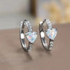 Colorful Imitation Opal Heart Hoop Earrings Sweet Romantic Ear Women’s Accessories Versatile Party Jewelry Gifts - Image 6