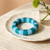 Boho Color-Blocked Resin Bracelet Geometric Striped Cuff Bracelet Stackable Jewelry Round Women Statement Bangle - Image 11
