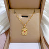 Over 30 Styles Bear Necklace Titanium Steel Zircon Micro Inlaid Copper Pendant Collarbone Chain Souvenir Gift - Image 12