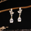 Vintage Cubic Zirconia Pear-shaped Drop Earrings Charm Bridal Wedding Party Woman Hoops Woman - Image 2