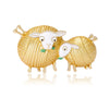 Classic Enamel Two Sheep Brooches for Women Animal Pins Friends Party Gifts Jewellery Accessories - Image 5