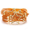 Hollow Star Metal Beads Leather Bracelet Multilayer Glitter Filled Slim Strips Wrap Bracelets Female Jewelry Gifts - Image 11