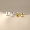 Silver 1 Pair Chic Water Drop Reflective Surface Earrings For Women Gold Simple Vintage Elegant Jewelry - Image 4