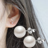Pearl Silver Earrings Stud Earring For Women Wedding Jewelry Accessories Party Holiday Gift - Image 6