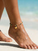 Boho Colorful Beads Shell Conch Pendant Ankle Bracelet Stainless Steel Foot Anklet for Women Jewelry Summer - Image 1