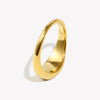 Stainless Steel Oval Face Zircon Paved Star Ring Gold Plated Rings For Lady - Image 3