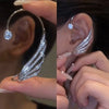 Zircon Butterfly Ear Clips Sparkling Rhinestone Ear Cuff Clips Earrings Without Piercing For Women Wedding Jewelry Gifts - Image 3