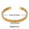 1/5Pcs Stainless Steel Minimalist Punk Twist Bracelet Women Geometric Stackable Adjustable Versatile Women Cuff Bangle Jewelry - Image 31