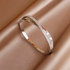 316L Stainless Steel Metal Classic Flower Bangles for Women Jewelry Delicate Bowknot Bracelets Accessories - Image 25