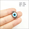 Palm Oval Flower Connectors Antique Silver Plated Blue Resin Eyes For Bracelets Charms Making Jewelry Hcjbab - Image 10
