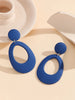 Colorful Acrylic Geometric Drop Earrings for Women Lightweight Boho Chic Dangle Jewelry Accessory - Image 7