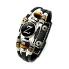 26 Letter A-Z Charms for Bracelets ID Name Friendship Black Braided Multilayer Punk Leather Bracelet Men Women Kids Family Gifts - Image 9