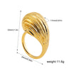 Vintage Stainless Steel Rings for Women Punk Chunky Irregular Smooth Adjustable Open Ring Jewelry Weddings Gifts - Image 23