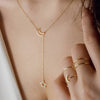 Simple Moon Star Pendant Choker Necklace Simple Gold Color Alloy Charm Chain Collares Necklace For Women Party Jewelry - Image 2