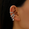 Stainless Steel Zircon Star C Shape Clip Earrings for Women Crystal Ear Cuff Without Piercing Girl Sweet 2000S Jewelry - Image 7