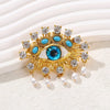 Exaggerated Blue Eye Brooches For Women Men Retro Crystal Tassel Baroque Evil Eyes Brooch Pins Office Party Jewelry Gitf - Image 7