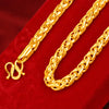 Yellow Gold Plated Dragon Head Rope Necklace For Men Vietnamese Gold Neck Chain Necklace Wedding Engagement Jewelry - Image 6