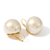 18 18cm Simulated Pearls Round Big Exaggerated Hoop Earrings for Women Korean-Style Chic Retro Jewelry - Image 7