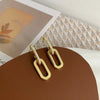 Retro Double Loop Design Drop Earring Gold Silver Color Geometric Round Earrings for Women Girls Punk Hip Hop Jewelry G - Image 11