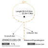 Sweet Colorful Zircon Necklace Earring Bracelet Set For Women Gold Pvd Plated Stainless Steel Jewelry - Image 9