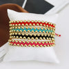 Handmade Braided Bracelets For Women Couple Jewelry Gift Gold Plated Beads Bracelet Accessories - Image 3