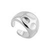 Vintage Stainless Steel Rings for Women Punk Chunky Irregular Smooth Adjustable Open Ring Jewelry Weddings Gifts - Image 9
