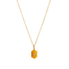 Stainless steel stone necklace, women's style, gold-plated, color preserving - Image 9