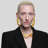 Metal Plated Pea Style Dangle Earrings for Women Jewelry Vintage Atificial Pearls Statement Earrings - Image 2