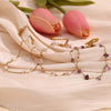 Crushed Stone Freshwater Pearl Stainless Steel Women's Bracelet Foot Chain Romantic Jewelry Gift - Image 3