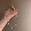 White Pearl Necklace with Adjustable Length - Image 2