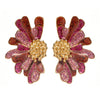 Metal Mardi Gras Flower Stud Earrings for Women Creative Simple Design Jewelry Party Accessories - Image 4